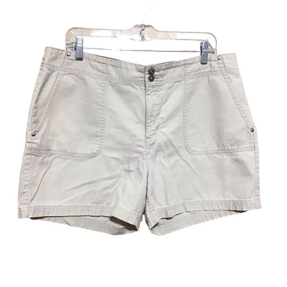 Tommy Hilfiger Jeans High Waist Khaki Shorts 14 - Picture 1 of 4